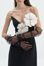 Flowering Girl Women Lilith Floral Strapless Maxi Bandage Dress