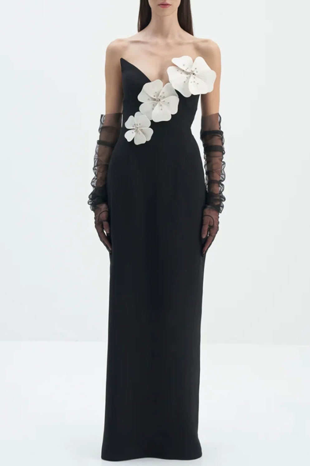 Flowering Girl Women Lilith Floral Strapless Maxi Bandage Dress