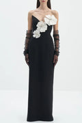 Flowering Girl Women Lilith Floral Strapless Maxi Bandage Dress