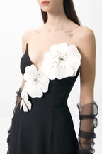 Flowering Girl Women Lilith Floral Strapless Maxi Bandage Dress