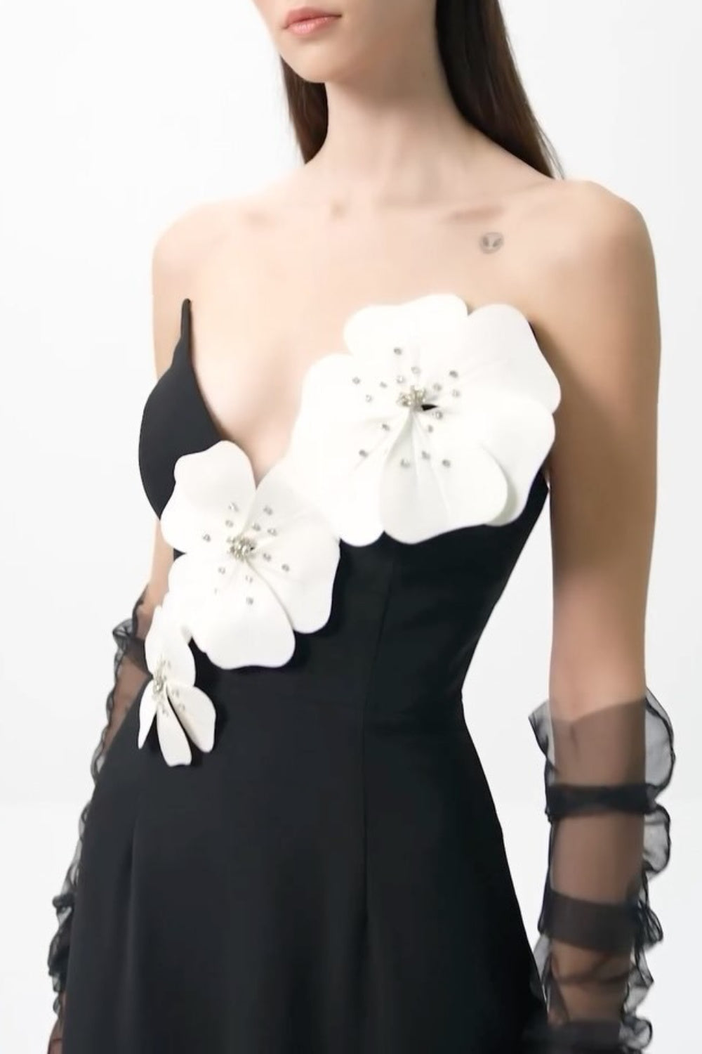 Flowering Girl Women Lilith Floral Strapless Maxi Bandage Dress