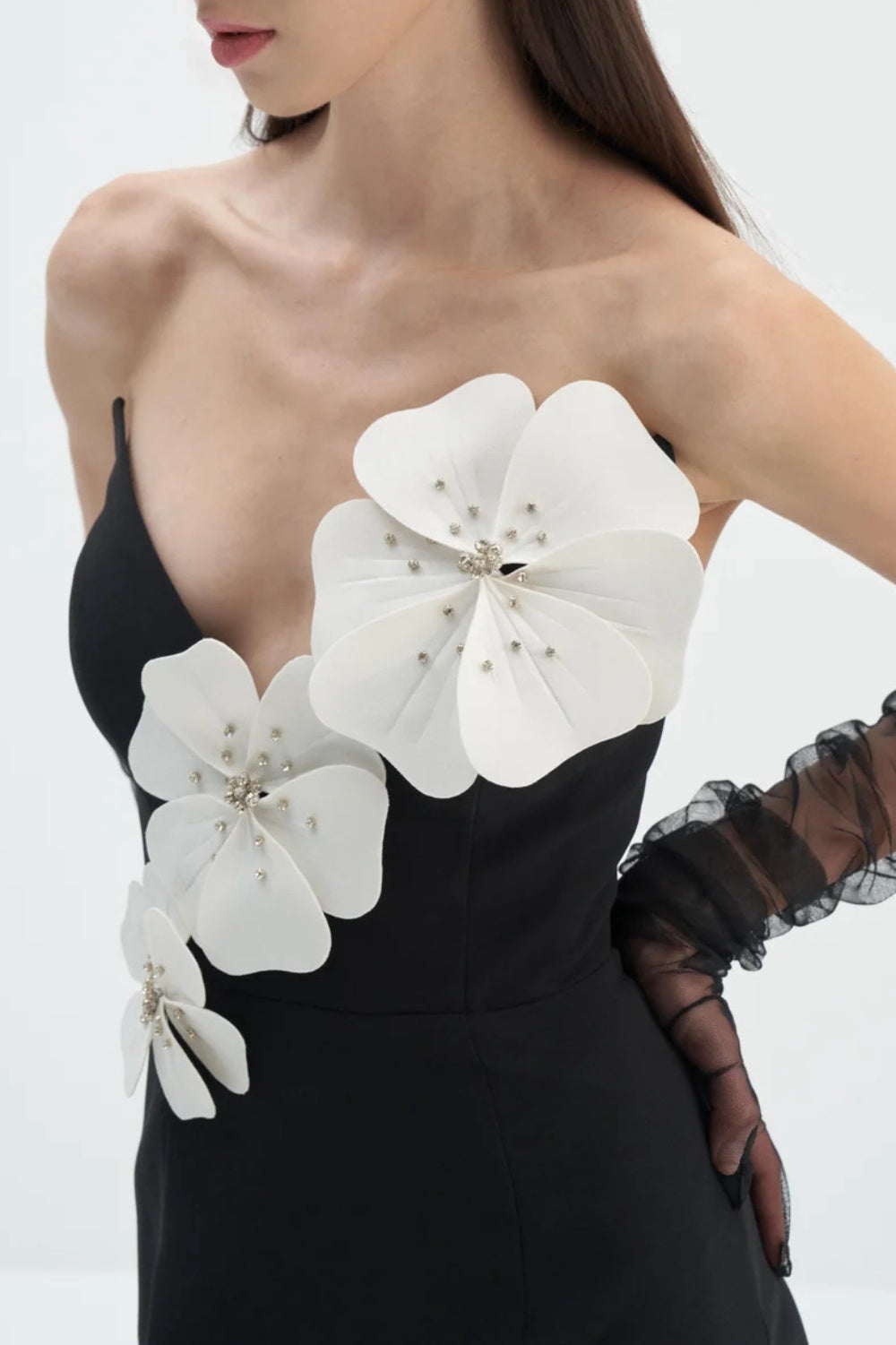 Flowering Girl Women Lilith Floral Strapless Maxi Bandage Dress