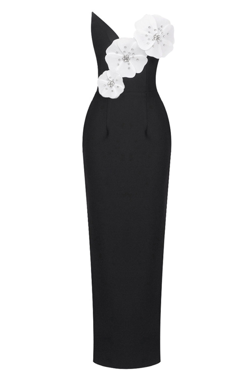 Flowering Girl Women Lilith Floral Strapless Maxi Bandage Dress