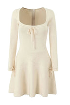 Flowering Girl Women Lillian Square-Neck Knit Mini Dress