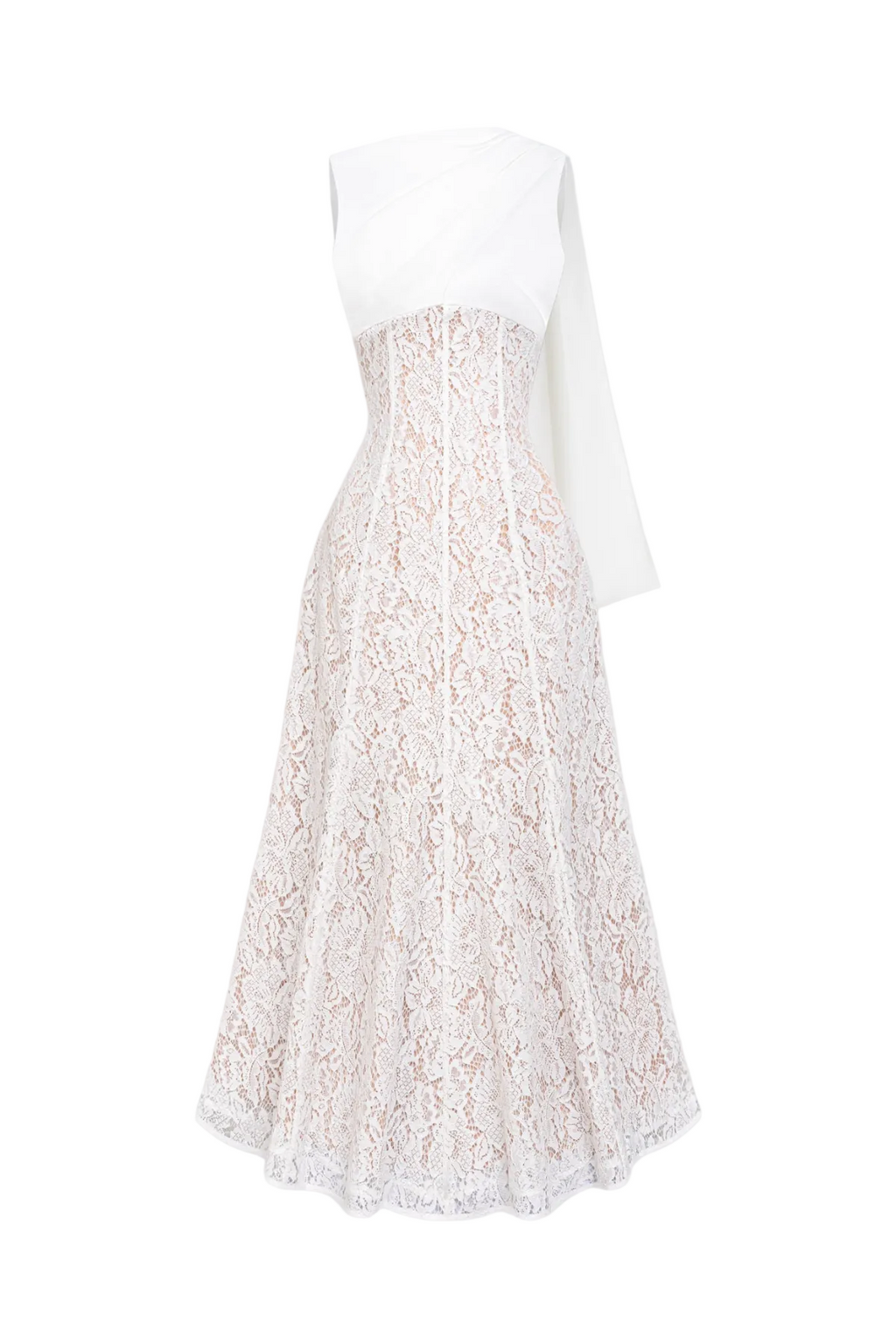Litare Sleeveless Lace Scarf Maxi Dress