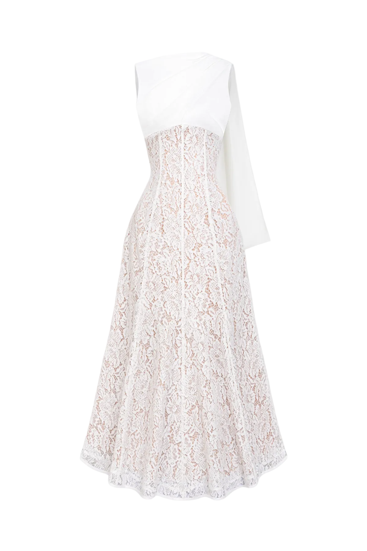 Litare Sleeveless Lace Scarf Maxi Dress