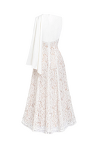 Litare Sleeveless Lace Scarf Maxi Dress