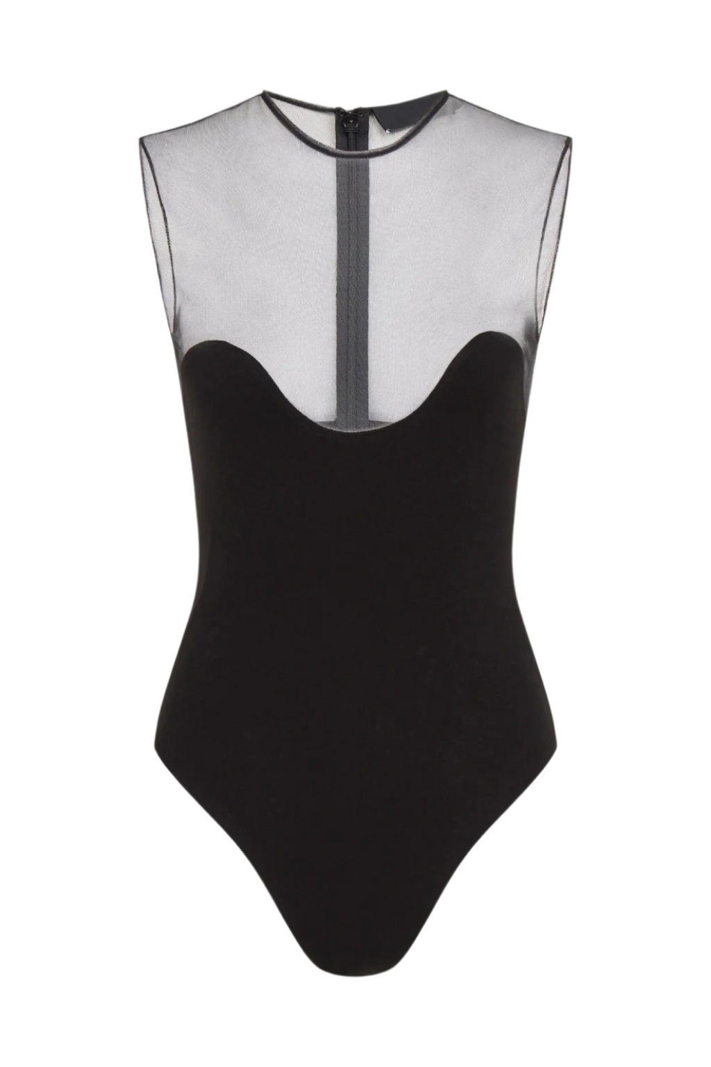 Flowering Girl Women Llewyn Wave Neckline Bodysuit - Black