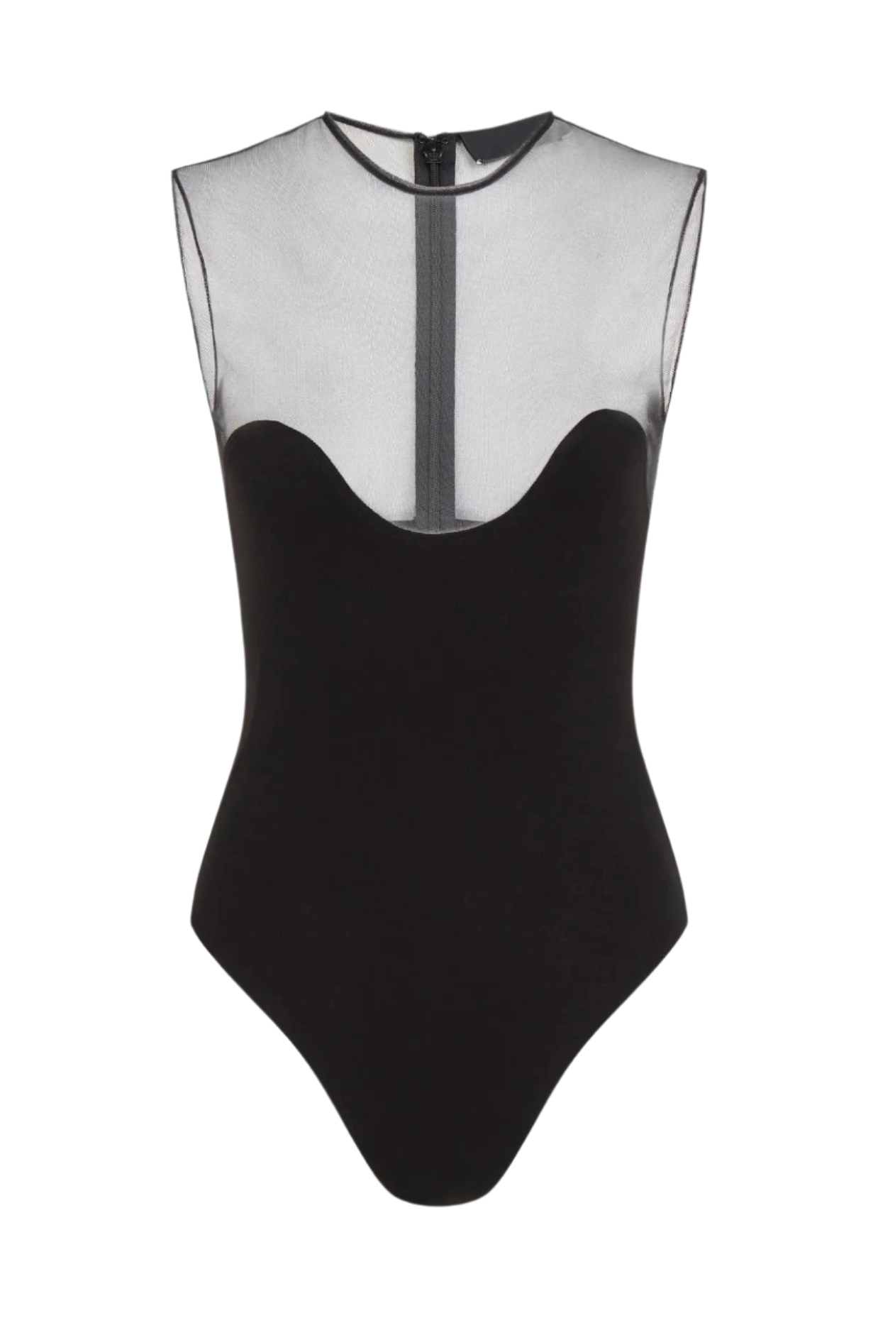 Flowering Girl Women Llewyn Wave Neckline Bodysuit - Black