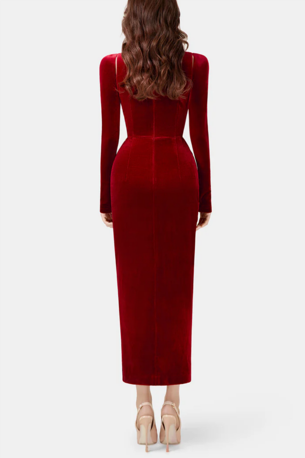 Flowering Girl Women Renwick Velvet Corset Midi Dress