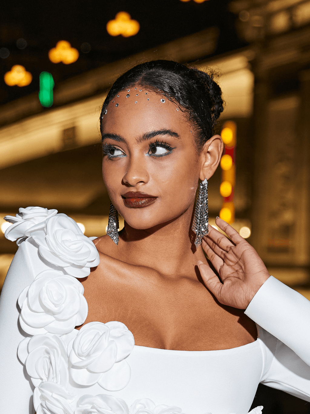 Flowering Girl Women Lusen Triangle Tassel Earrings