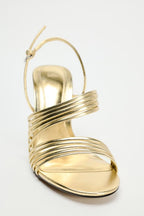 Flowering Girl Women METALLIC STRAPPY SANDALS