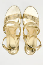 Flowering Girl Women METALLIC STRAPPY SANDALS