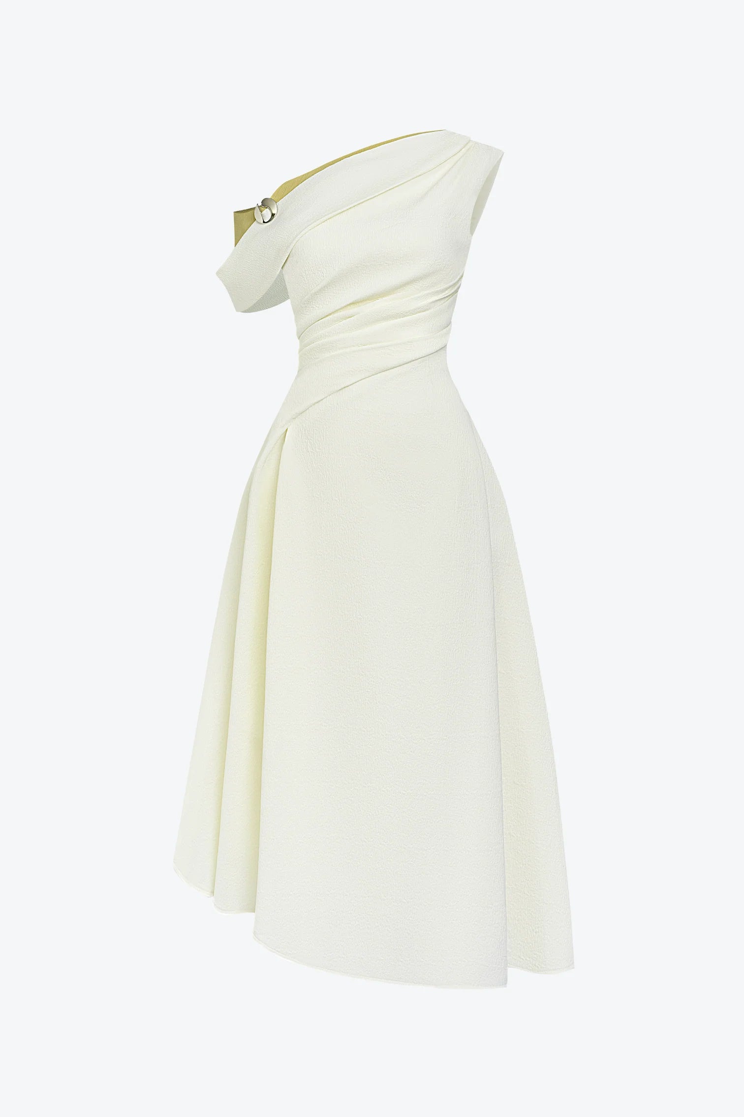 Flowering Girl Women Lucy One-Shoulder a-Line Midi Dress In White
