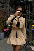 Flowering Girl Women Madeline Cropped Jacket & Bubble Skirt Set