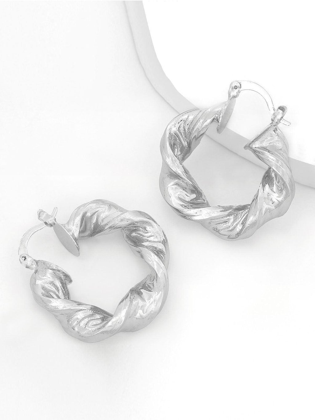 Flowering Girl Women Maia Chunky Twist Hoop Earrings