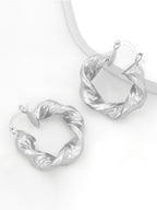 Flowering Girl Women Maia Chunky Twist Hoop Earrings