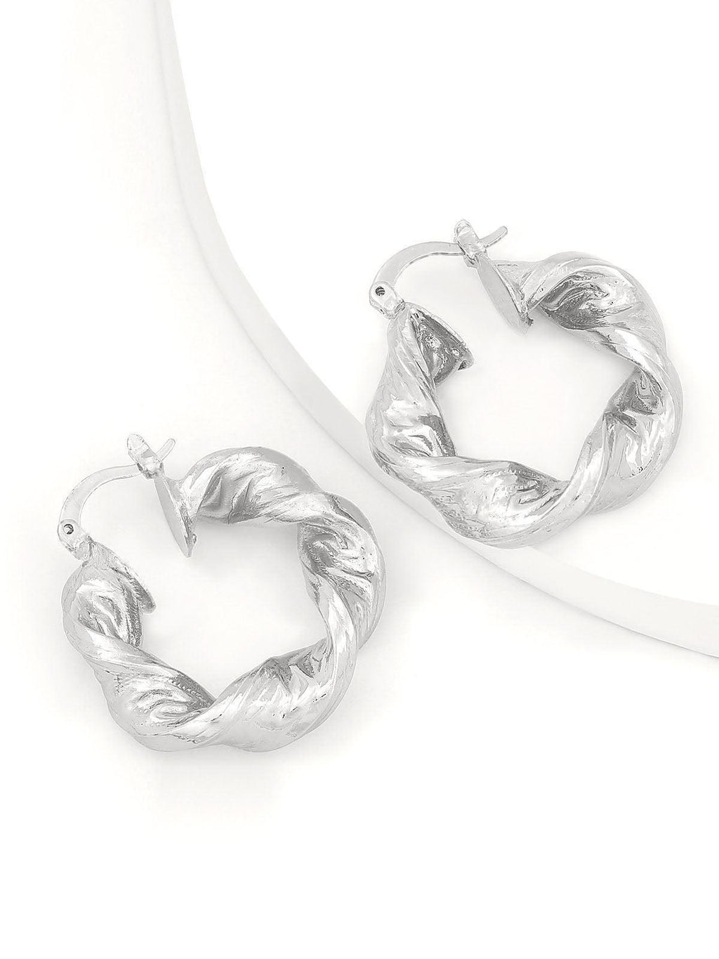Flowering Girl Women Maia Chunky Twist Hoop Earrings