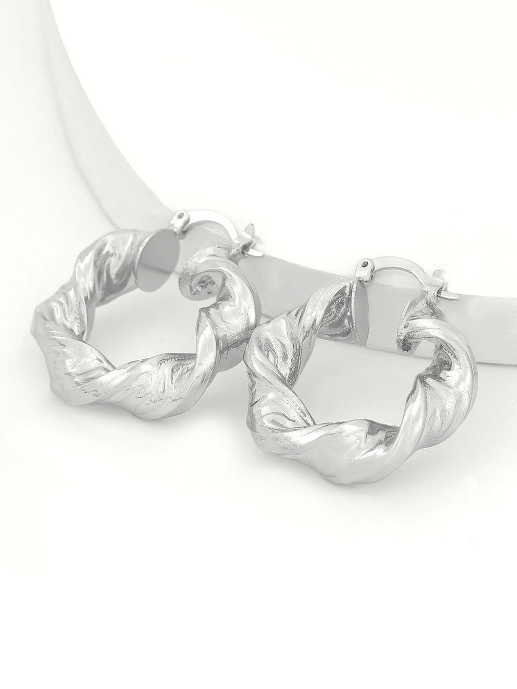 Flowering Girl Women Maia Chunky Twist Hoop Earrings