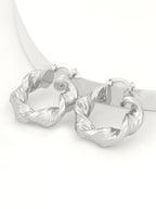 Flowering Girl Women Maia Chunky Twist Hoop Earrings