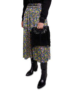 FLORAL RUFFLE SKIRT