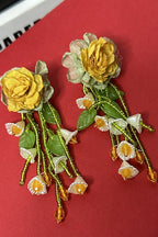 Flowering Girl Women Makayla Floral Bead Earrings