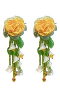 Flowering Girl Women Makayla Floral Bead Earrings
