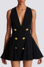 Flowering Girl Women Makia Pleated Flared Mini Dress