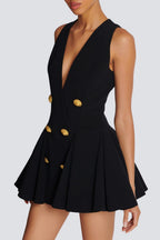 Flowering Girl Women Makia Pleated Flared Mini Dress