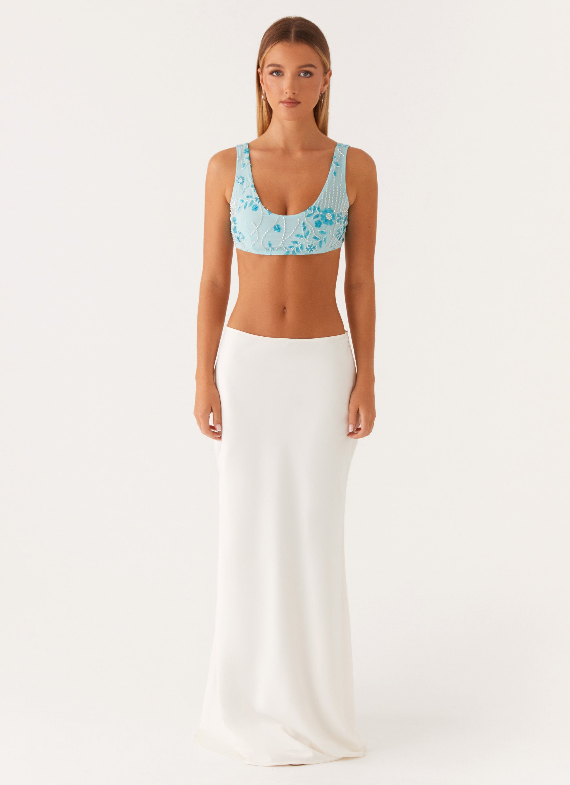 Flowering Girl Women Mercer Sequin Bralette - Blue
