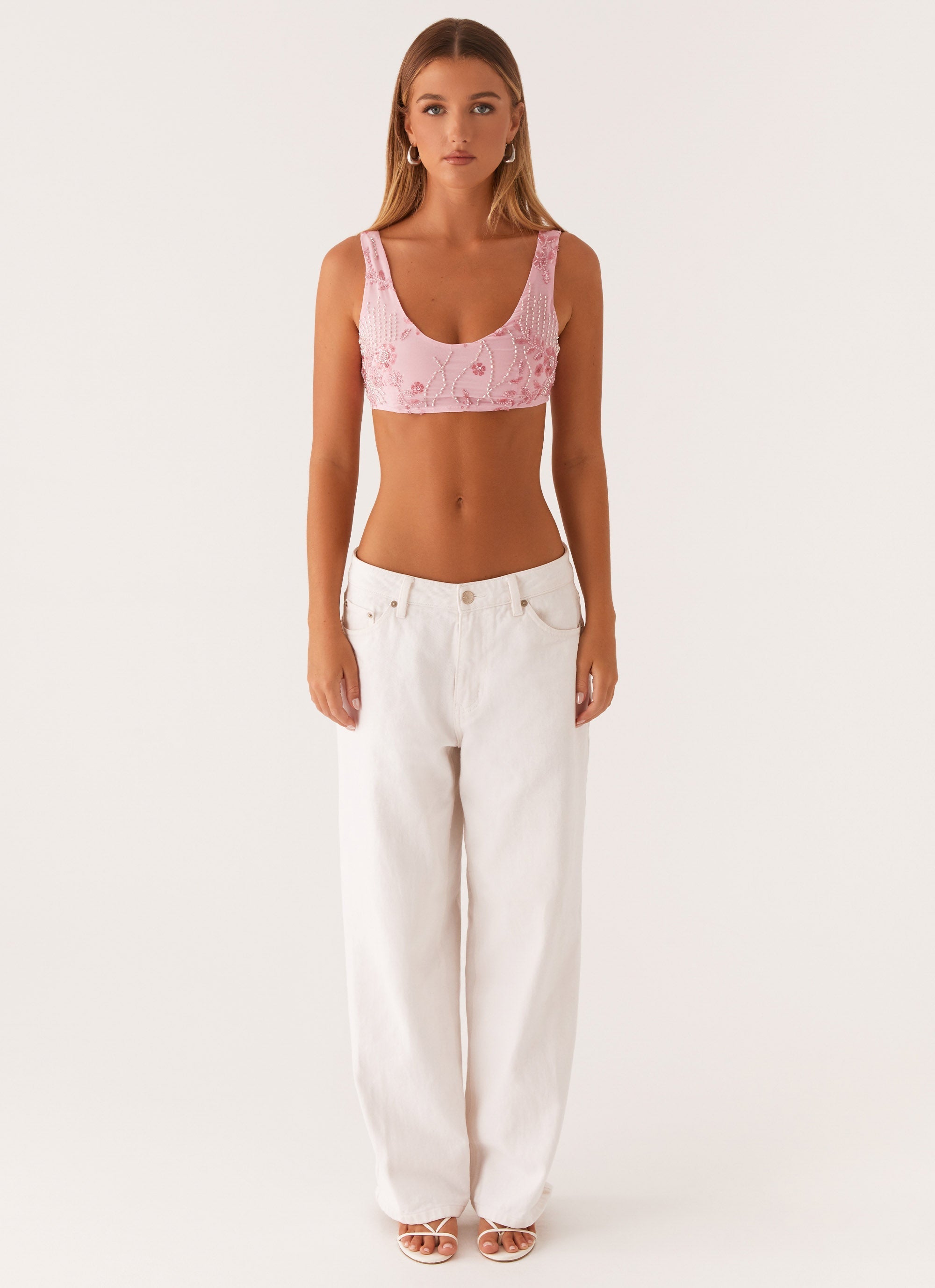 Flowering Girl Women Mercer Sequin Bralette - Pink