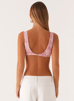 Flowering Girl Women Mercer Sequin Bralette - Pink