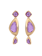 Flowering Girl Women Mikko Geometric Rhinestone Earrings