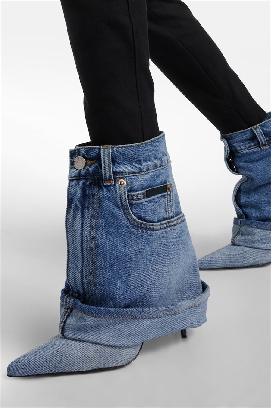 Flowering Girl Women MilIano Denim Trouser Ankle Bootie