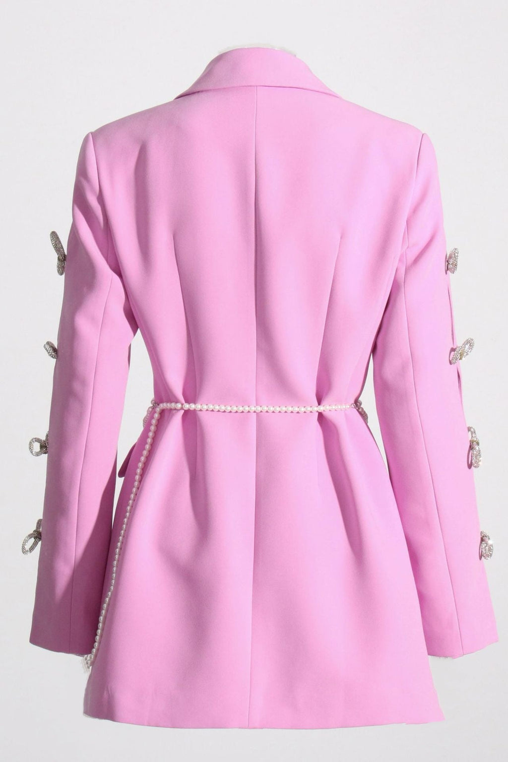Flowering Girl Women Milena Bow-Detail Pearl Belted Blazer Dress