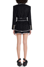 Flowering Girl Women Mishka Breasted Tweed Jacket - Black