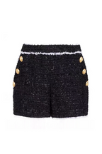 Flowering Girl Women Mishka Breasted Tweed Jacket - Black