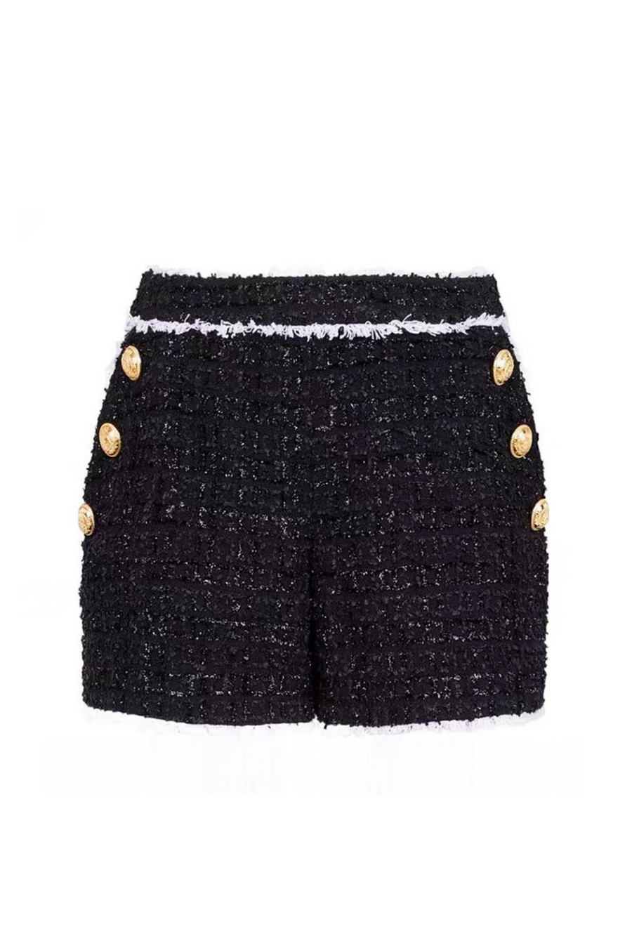 Flowering Girl Women Mishka Breasted Tweed Jacket - Black
