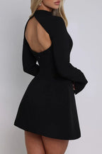 Flowering Girl Women Molly Open Back Long Sleeve Mini Dress