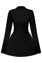Flowering Girl Women Molly Open Back Long Sleeve Mini Dress
