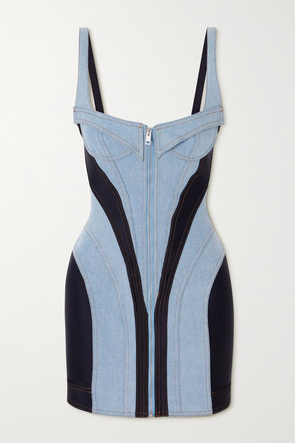 Flowering Girl Women Morgan Panelled Denim Mini Dress