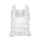 Flowering Girl Women Uiala Lace Puff Sleeves Mini Dress