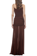 Flowering Girl Women Neraos Draped Ruched Maxi Dress - Brown
