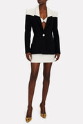 Flowering Girl Women Nerissa Patchwork Blazer Two Piece Set