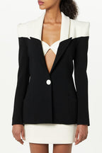 Flowering Girl Women Nerissa Patchwork Blazer Two Piece Set