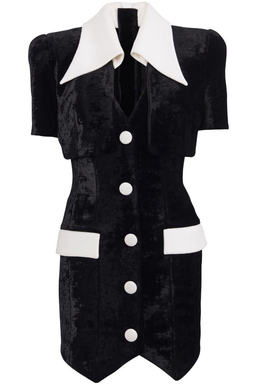 Flowering Girl Women Nia Velvet V-Neck Mini Dress