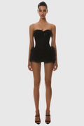 Nketia Sequin Embroidery Strapless Corset