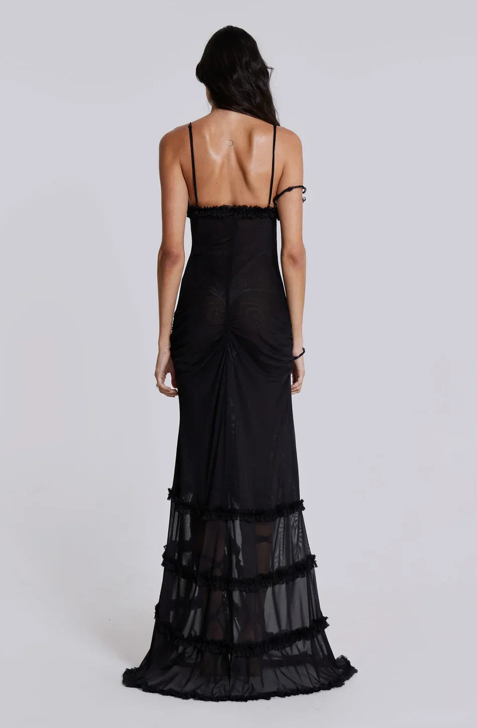 Flowering Girl Women Norah Printed Maxi Dress - Black