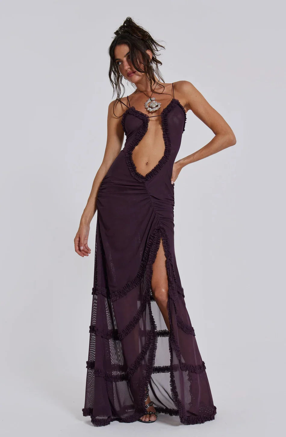Flowering Girl Women Norah Printed Maxi Dress - Purple