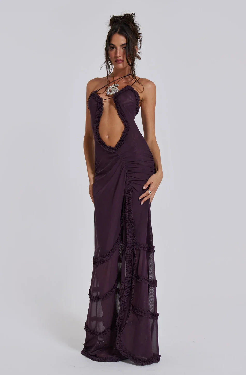 Flowering Girl Women Norah Printed Maxi Dress - Purple